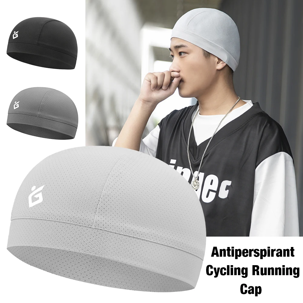 Summer Skull Caps Helmet Liner Beanie Cycling hat Quick-Drying Sweat Wicking 