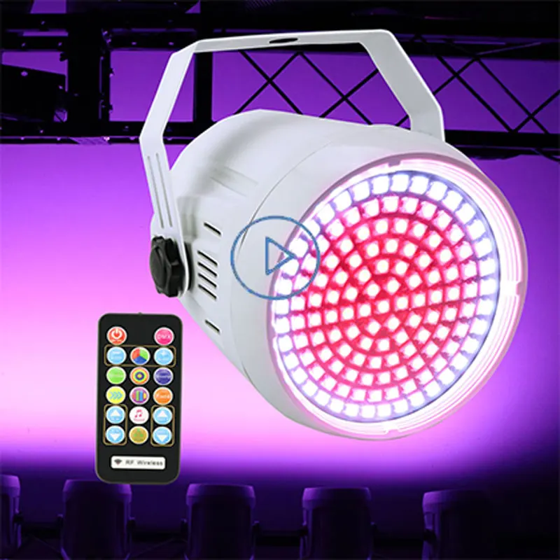 

DMX Sound Disco Colorful light Strobe Stage Lighting Effect DJ Bar Holiday Party Christmas 127 LED RGB Light With Remote Control