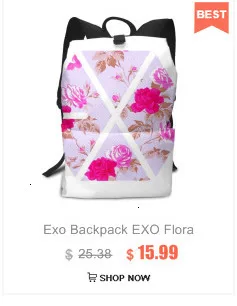 Exo сумка EXO цветочные Сумки С Короткими Ручками модный принт Кожаная Сумка подростковая большая емкость женские высококачественные женские сумки