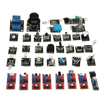 

37 Sensor Ultimate 37 in 1 Sensor Modules Kit for Arduino Starters keyes MCU Education User DIY Kits Diy Electronic