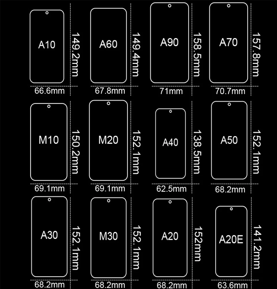 Закаленное Стекло для samsung Galaxy A50 A10 A20 A30 Экран протектор Стекло для samsung Galaxy M20 M30 A20E A40 A80 A70 A60 A90 S7