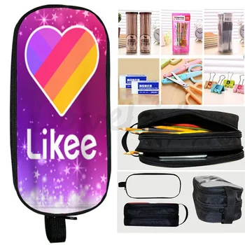 

Likee Video APP kids pencil bag Students Boys Girls cute stationery bag new kids gifts Pencil Holder Likee fashion pencil case