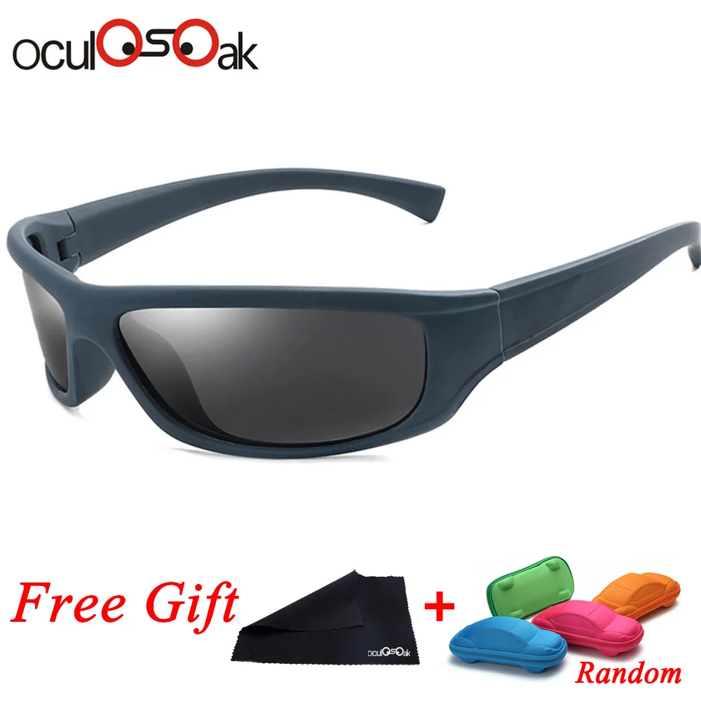 R01 blue gray Новые поляризационные солнцезащитные очки мужские UV400 антибликовые солнцезащитные очки черный PC Рамка очки для Спорт на открытом воздухе De Sol Gafas с коробкой - Цвет линз: R01 blue gray