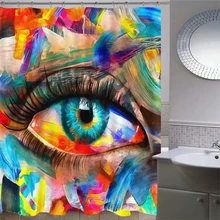 

Bohemian Waterproof Shower Curtains 3d Printed Eyes For Bathroom Anti-Mold Polyester Curtains Home Decoration Cloth