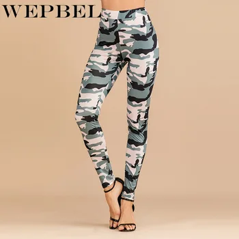 

WEPBEL Trousers Pants New Fashion Women Pants Women's casual Trousers Printed Slim Fit High Waist Trousers Long Leggings