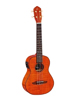 

Rue12fmh Tiger series ukulele tenor with pickup, with cover, Ortega