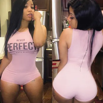 

Women Sexy Letter Print Sleeveless Bodycon Jumpsuit Rompers Playsuit Short Pant#25