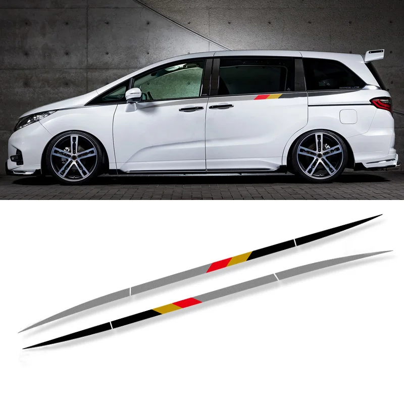 

Creative DIY Body Side Waist Line Stripe Stickers Gaphics Overlay Decal for Odyssey