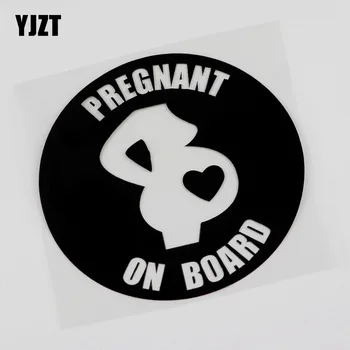 

YJZT 15CM*15CM Pregnant On Board Sticker Decal Window Sign Vinyl Car Sticker 13C-0014