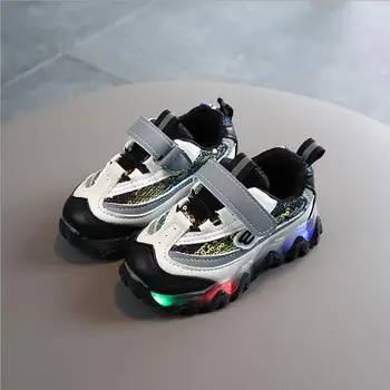 

Children Breathable Kid Girls Boys Led Luminous Sport Sneakers Casual Shoes Fashionable For Kids shoes