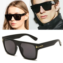 

new arrival 2021 futuristic tom ford logo sunglasses women men polarized rectangle driving glasses polaroid oculos de sol uv400