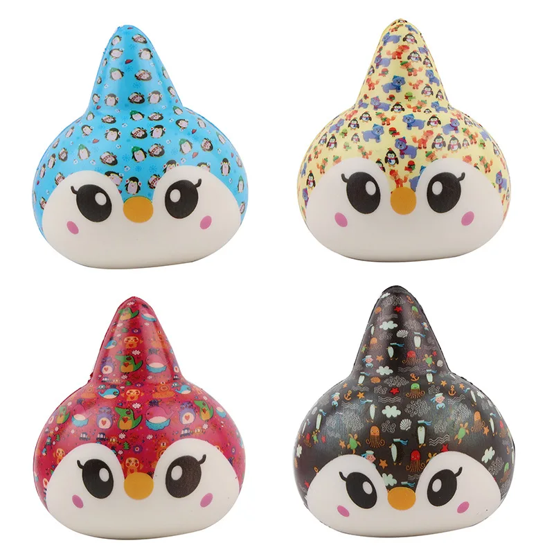 20pcs-красочные Пингвин Редкие Мягкие jumbo 11 см мягкий при нажатии игрушка медленно поднимающаяся игрушка PU