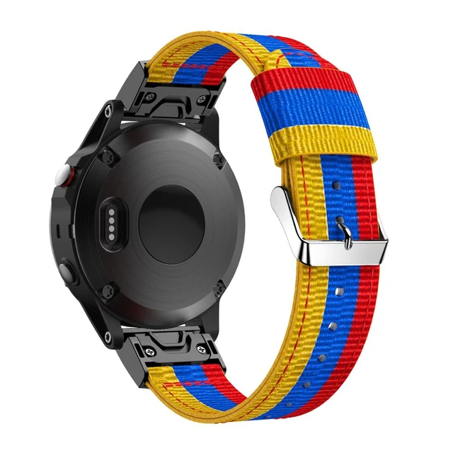 Fenix 6 ? bracelet de montre en Nylon tissé 22mm pour Garmin Instinct/Fenix  5/5 Plus/Quatix 5/Forerunner 935 945