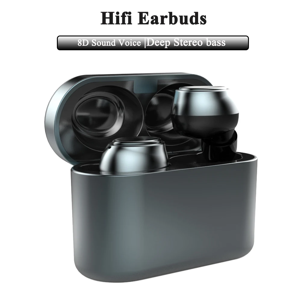 8D TWS Bluetooth Наушники Hi-Fi HD Стерео шумоподавление беспроводные наушники ключ управление игровая Поддержка iOS/Android телефоны