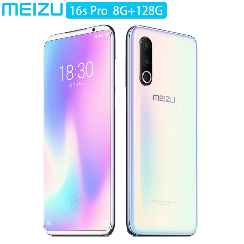 Новое поступление Meizu 16S Pro VOLTE 4G LTE 8G 128G 3600mAh mEngine 3 0 Snapdragon 855 Plus Octa Core 6 2 &quotFHD + NFC