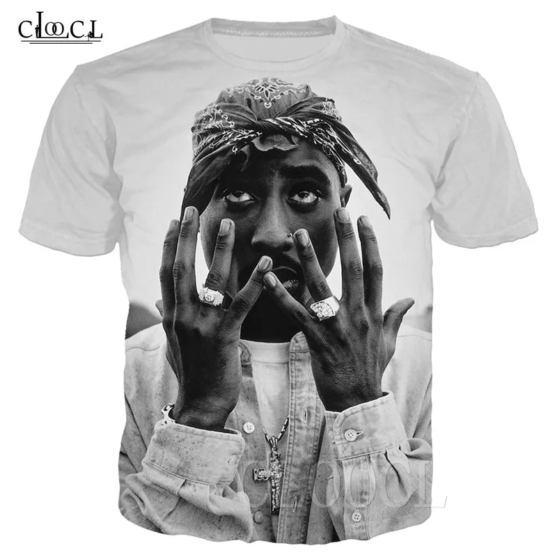 Футболка Tupac Amaru Shakur для мужчин и женщин уличная одежда в стиле хип-хоп 3d-принт