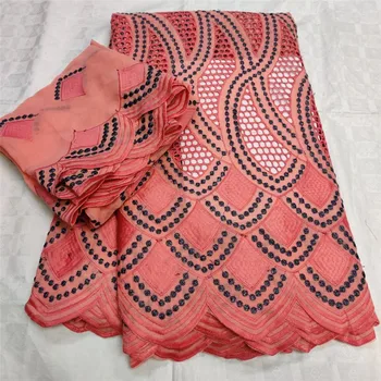 

Swiss lace fabric 2020 embroidery African lace fabrics 100% cotton Dry lace Swiss voile lace in Switzerland 4L03412