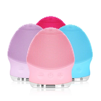 

Ultrasonic Silicone Face Cleansing Brush Vibration Facial Cleaning Device Electric Face Cleaner USB Rechargable Waterproof