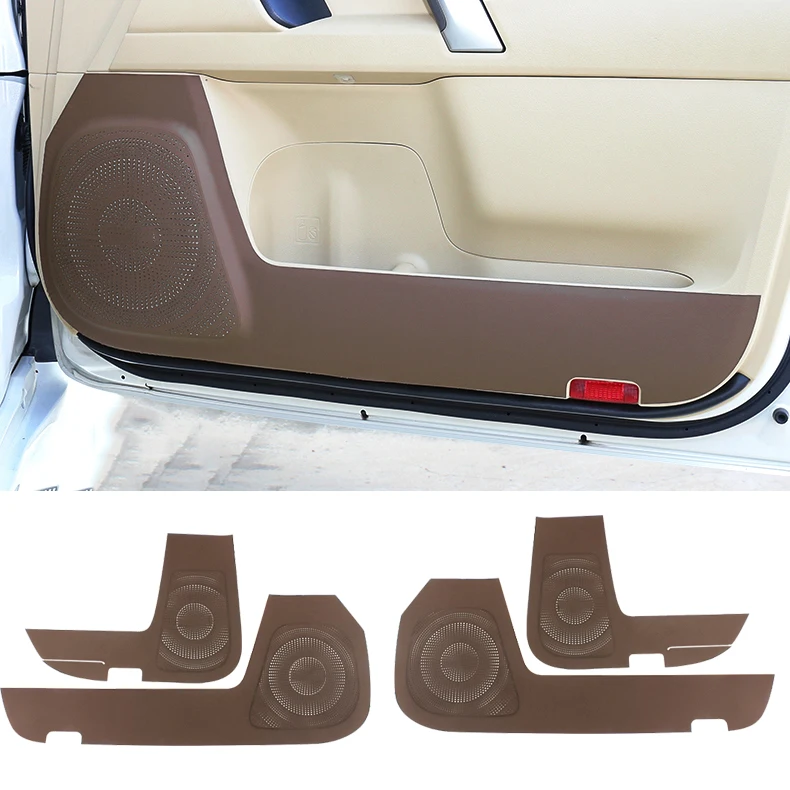 For Toyota Land Cruiser Prado Fj150 2010-2020 PU Leatherette Car Door Anti Kick Pad Protective Trim Cover Styling 4pcs | Автомобили и