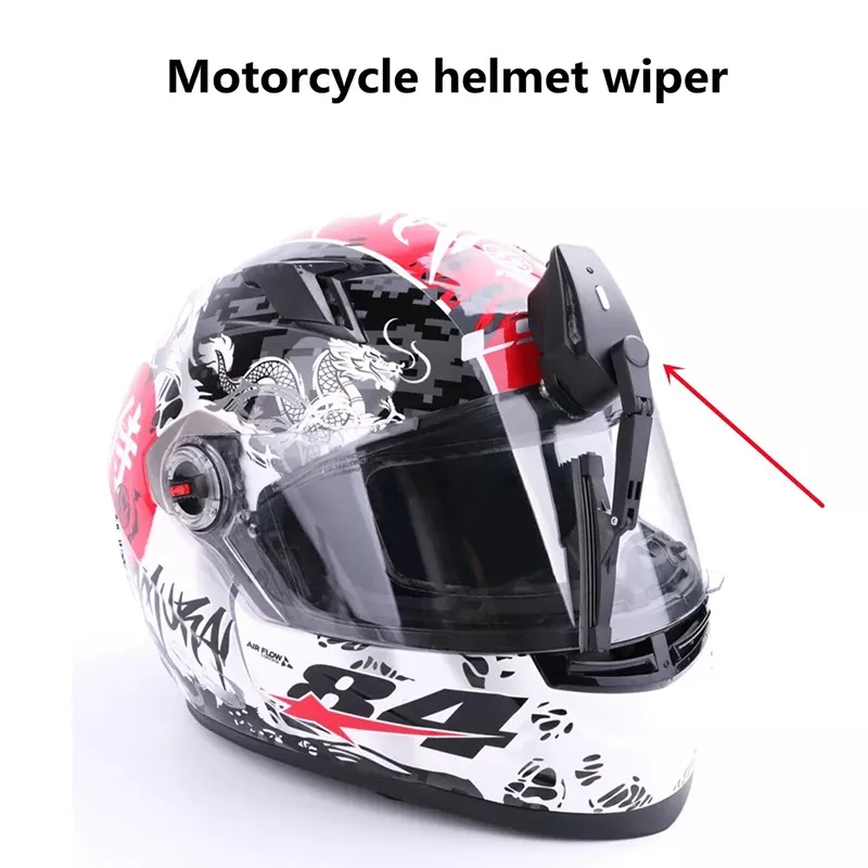 Universele Motorhelm Elektrische Ruitenwisser Motor Helm Ruitenwisser  Compatibel Met Meest Vizier IP65 Waterdicht|Windscreen Wipers| - AliExpress