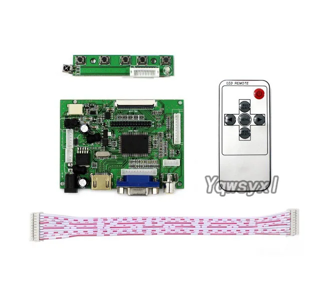 Polegada Monitor de Tela Lcd At065tn14 800x480 Driver Board Kit de Tela de Toque Compatível-hdmi Vga 2av Placa de Controlador Novo 6.5 Painéis e LCDs p/ tablet - Imagem 3