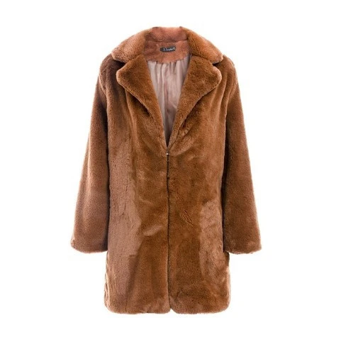 Кожаное меховое теплое Свободное пальто женское пальто Черная плюшевая куртка пальто из искусственного меха размера плюс шуба из искусственного меха Teddybear