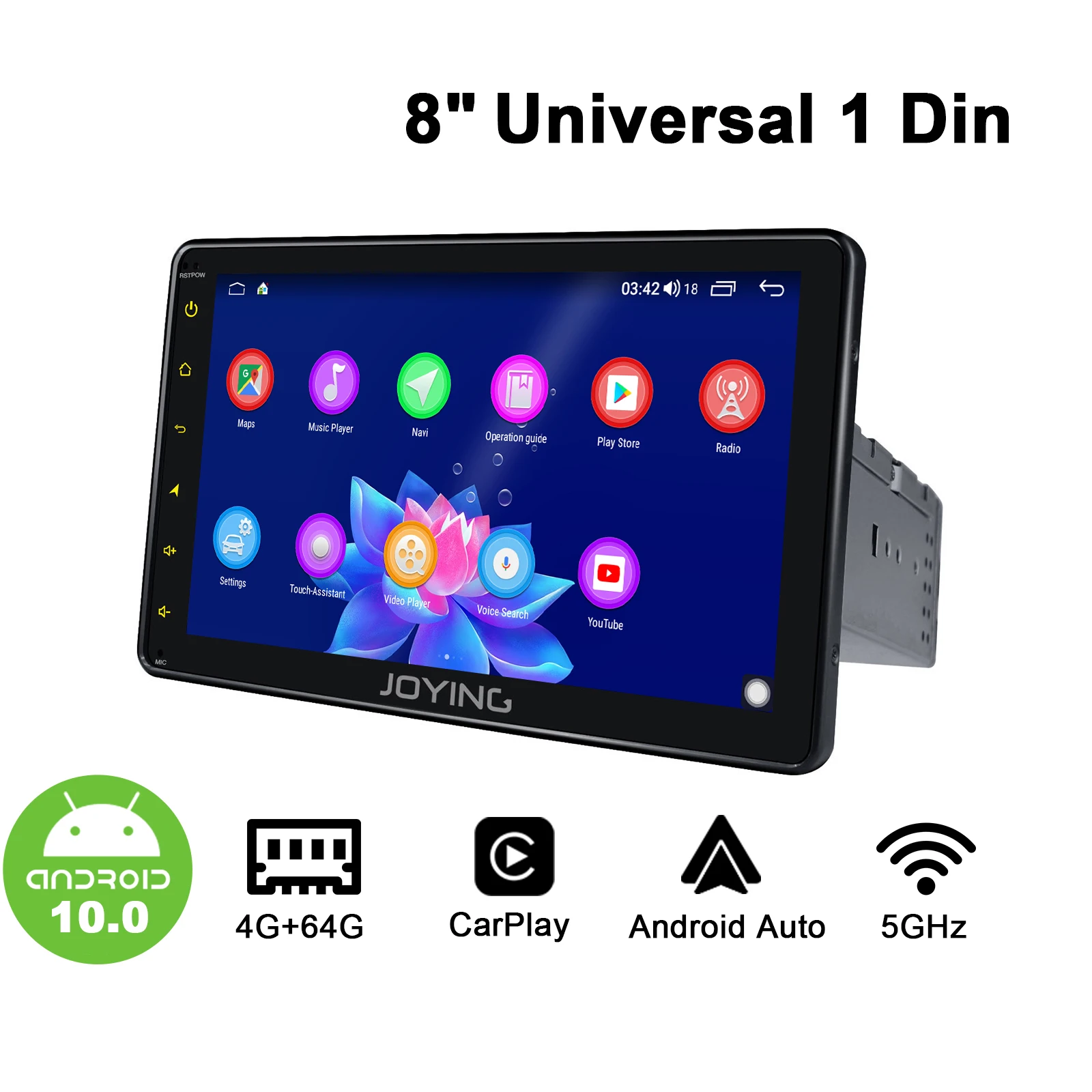 8 &quot1Din Универсальная Android карта стерео радио GPS DSP Carplay SPDIF сабвуфер WiFi 4G SIM