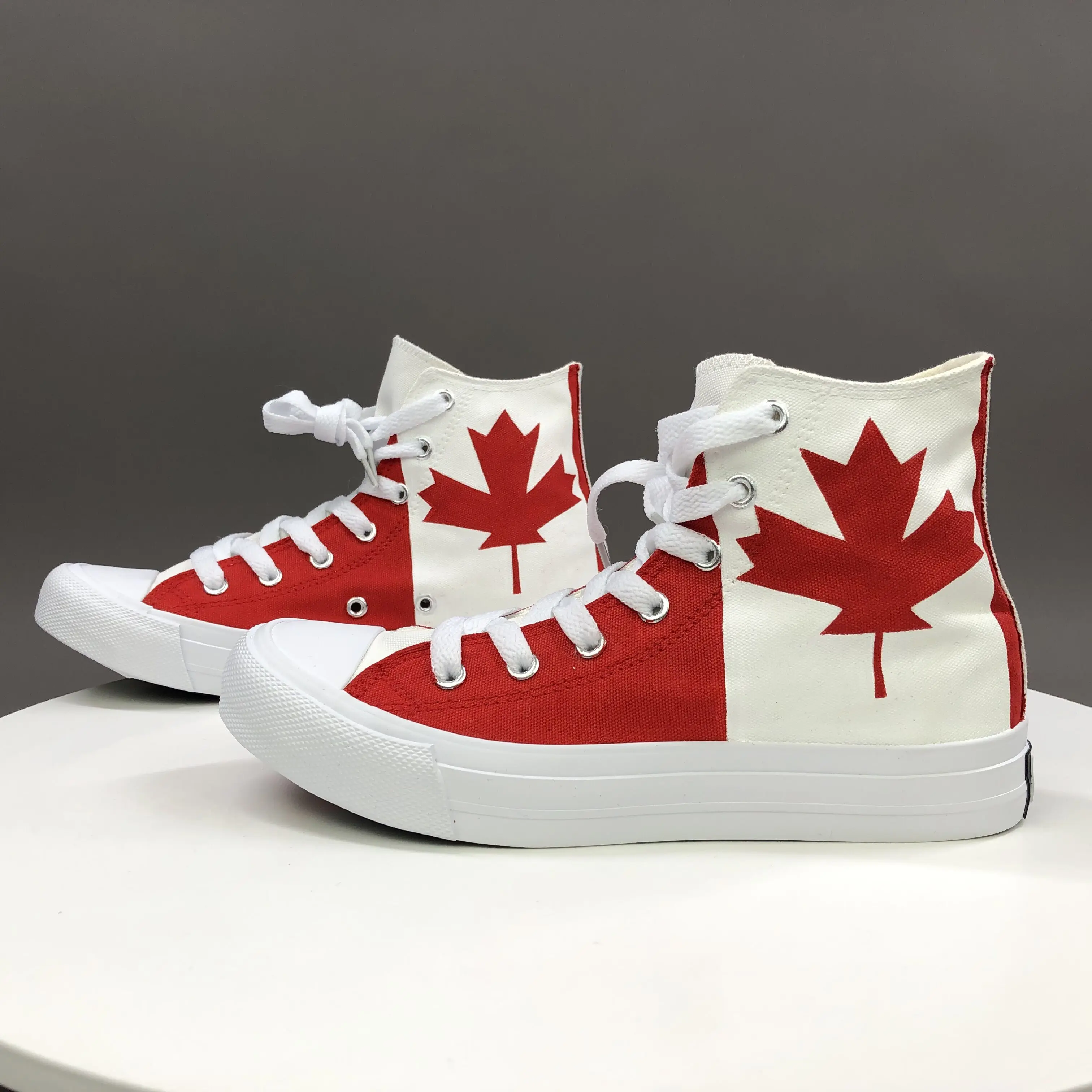 Wen Design Custom Canada Flag Maple Leaf Hand Painted Canvas Shoes Unisex  Flattie High Top Lace Up Female Male Casual Sneaker|sneakers  designer|sneakers casualsneakers sneakers - AliExpress