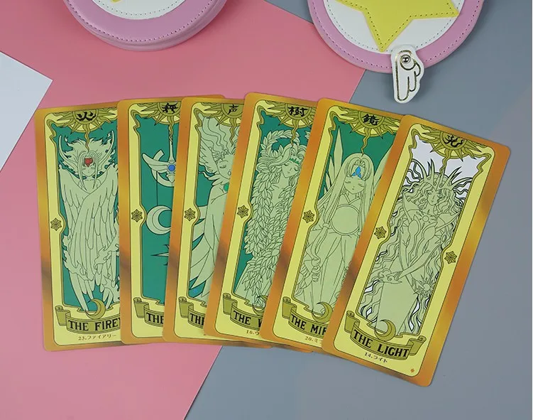 Япония Аниме карты captor Sakura Magic Mahou 54 шт. Клоу карты Таро набор карт Коллекция игрушек подарок