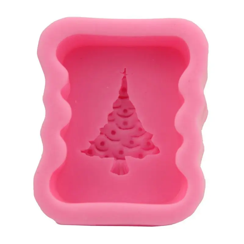 3D Рождественская елка силиконовая форма для шоколада Сделай Сам антипригарная помадка торт инструмент для украшения выпечки свечная глина M0XD