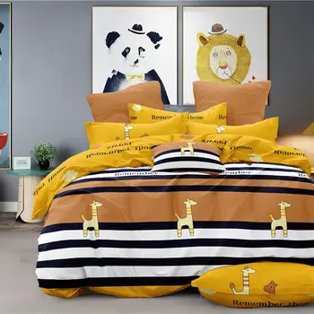 

Autumn and Winter Duvet Cover Skin-friendly Duvet Cover Set 4PCS Dormitory Single Double Bedding Set Queen Size Comforter Sets