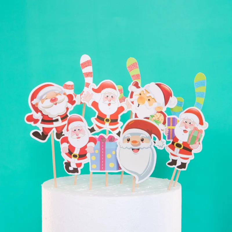 Cakelove Merry Топпер на Рождественский торт набор бумаги Санта Клаус выбирает рождественские торты украшения вечерние Рождественский капкейк топперы Рождество