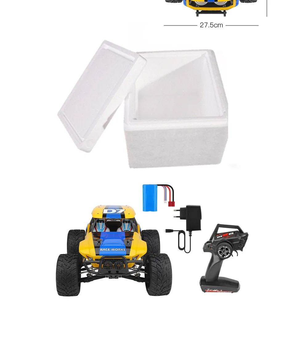 Wltoys 12402a 1/12 4WD 2.4G RC Car Dessert Baja Vehicle Models High Speed 45km/h Remote Control Car Adults Off-Road Vehicle Toy