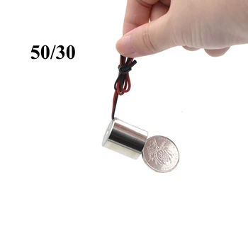 

D50mm*H30mm Suction 50KG DC 12V 24V Current Degauss Electric Magnet Magnetic Solenoid Sucker Electromagnet Powerful Rare Earth
