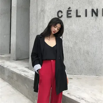 

Alien Kitty Loose Chic Casual Feminine Elegant 2019 Fashion Women Brief Autumn Office Lady Solid Casual All Match Blazers