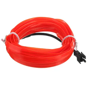 

Auto Red Trim LED Interior Decoration Foldable USB Driver Lighting 5V USB EL String Strip High Quality New Hot