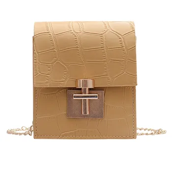 

Fashion Women's Bag Solid Color Covered PU Leather Lock Shoulder Bag Messenger Bag School Bag Ladies Waterproof Travel Bags 1211