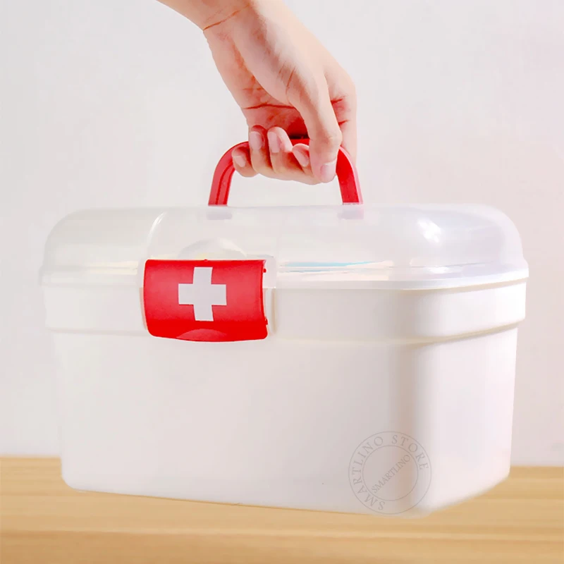 Home Care First Aid Kit Portable Large Medicine Box Household Healthy  Plastic Storage Box Multi Layer Medicine Pill Organizer - AliExpress