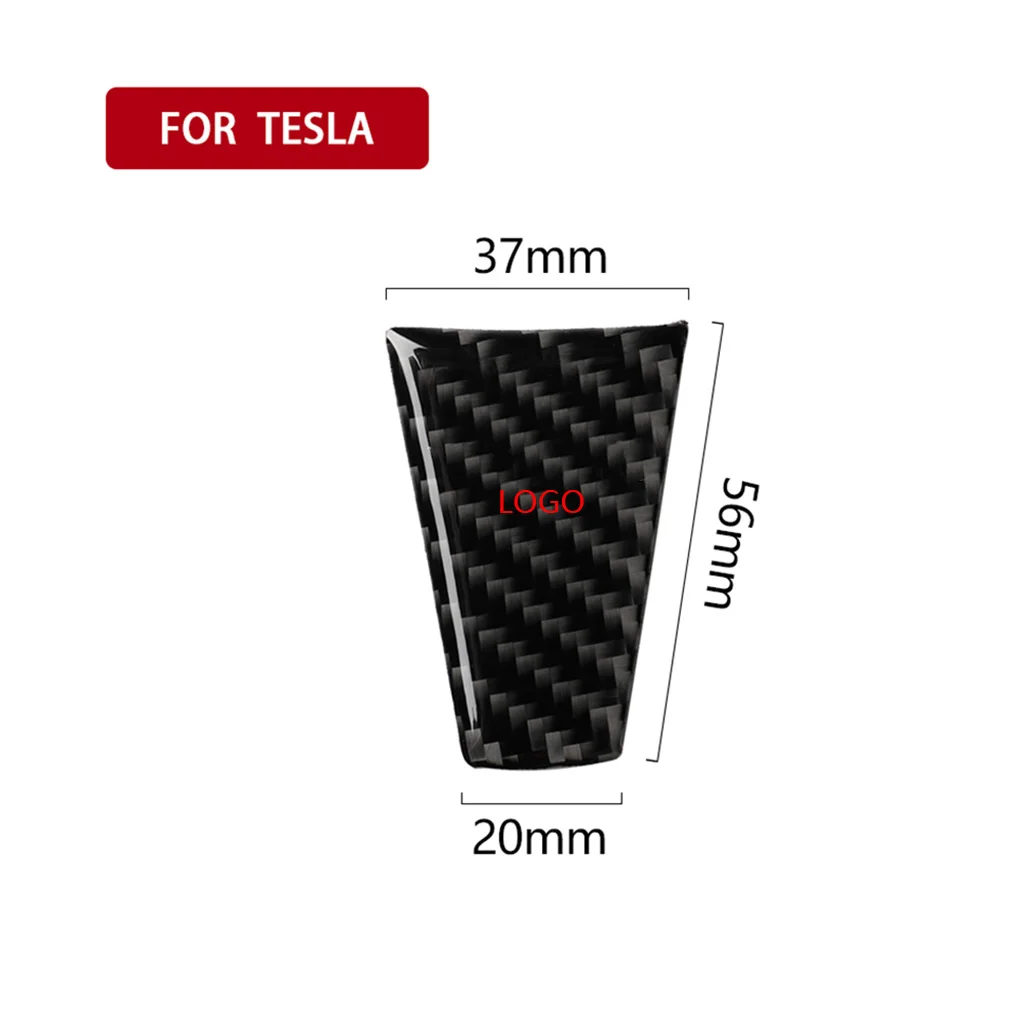 Замена для Tesla модель-s/x рулевое колесо из углеродного волокна декор отделка стикер автомобиля Interor украшения