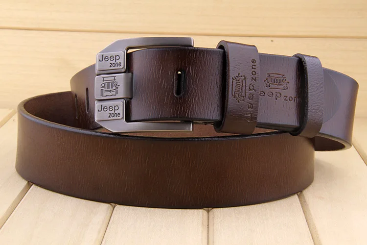 Genuine High Quality Leather Belt Men Luxury Vintage Metal Pin Buckle Design Belts Brand Strap for Jeans Designer Strap holeless belt