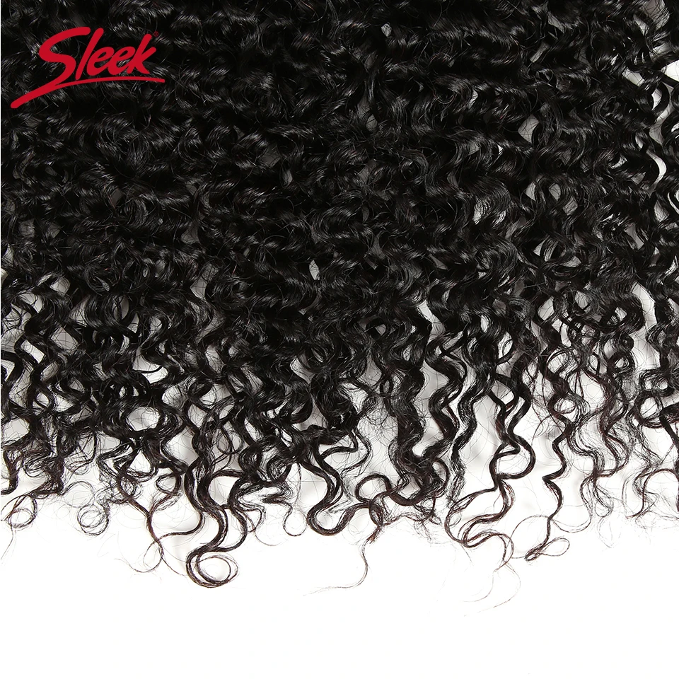  Sleek Indian Kinky Curly Hair 13x4 Lace Frontal Closure 8-20 Inches Natural Remy Hairline Bleached 