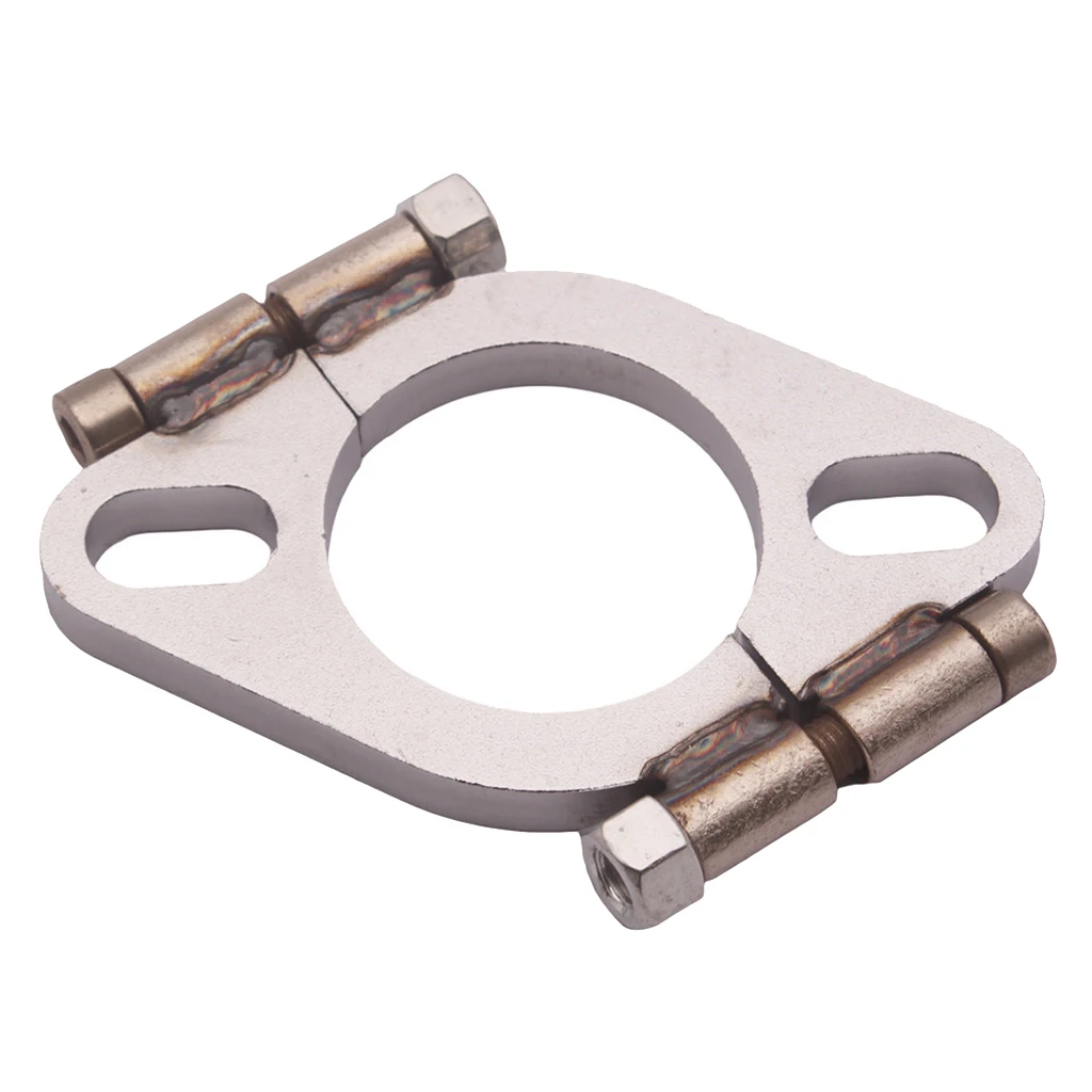 2'' Universal Mild Steel Flange Exhaust Pipe 2 bolt oval Cat Back Header
