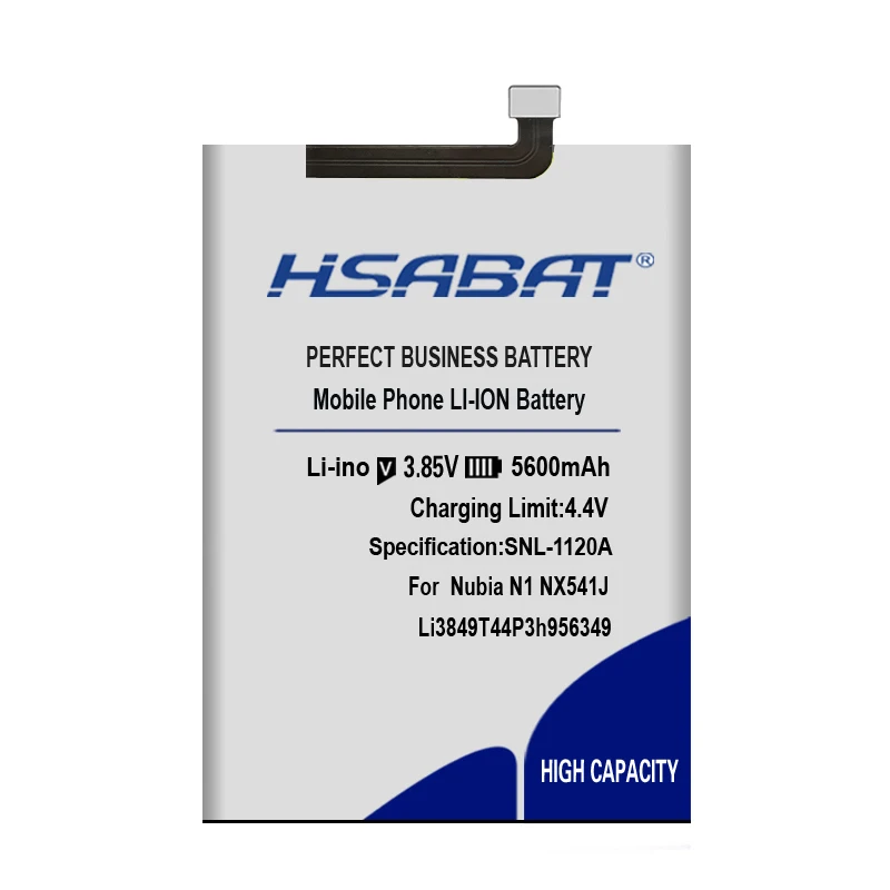 HSABAT 5600 мАч Li3849T44P3h956349 батарея для zte Nubia N1 NX541J