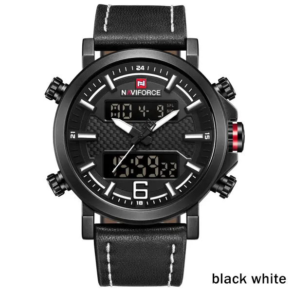 BWB NAVIFORCE Топ люксовый бренд военные кварцевые мужские s Часы светодиодный аналоговые цифровые часы с датой мужские модные спортивные часы Relogio Masculino - Цвет: BWB