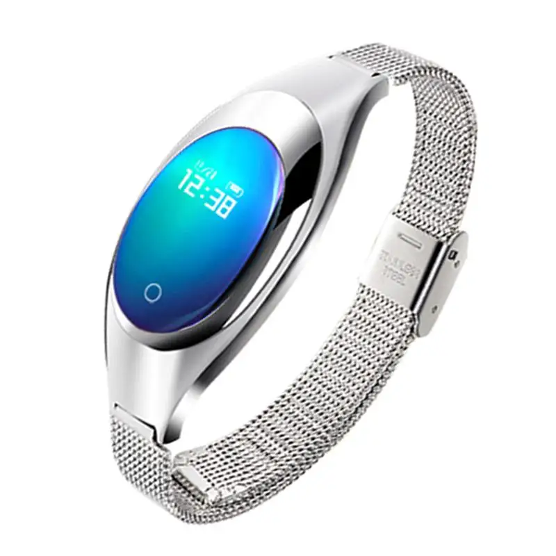Smart Watch Heart Rate Monitor Sport Watch Pedometer Monitor Smart Band Bracelet (Silver)