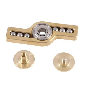 

Six Stainless Steel Balls Relieving Anxiety Stress Reducer Finger Toy Two Leaves Hand Spinner With Removeable Bearing Cover