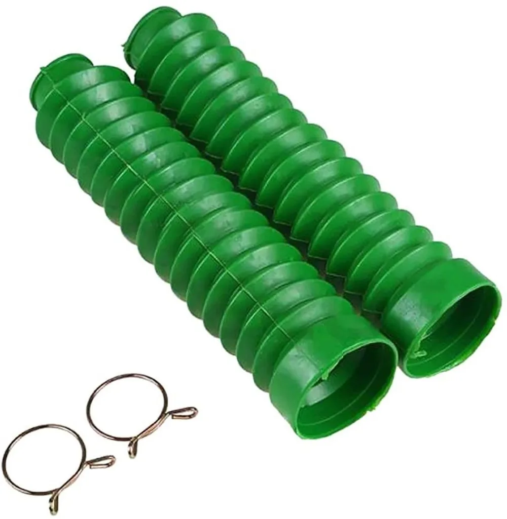

Pair Of Rubber Anti-Dust Protection For 20.5 Cm Universal Fork Motorcycle Long- Green