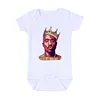 2020 Infant Newborn Bodysuits Baby Tupac 2pac Hip Hop Swag Print Short Sleeve Romper Fashion Jumpsuit Outfits Boys Girls Clothes 3