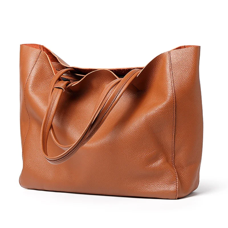 Classic leather tote bag