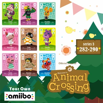 

282-290 Nintend Amibo Amiibo Animal Crossing Switch Stickers Card Nintendo Amiibo Nfc Animal Crossing Nfc Ntag215 Series 3